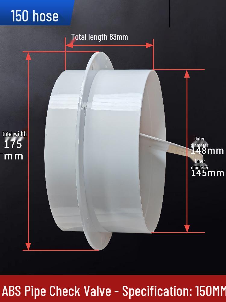 Bathroom Heater Exhaust Fan PVC One-Way Odor Backflow Valve