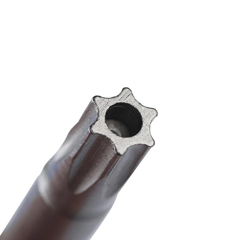 12 шт. 50 мм 1/4" шестигранный хвостовик отверстия безопасности Torx биты - T5 до T40 - идеально подходят для проектов DIY 12 шт. 50 мм 1/4" шестигранный хвостовик отверстия безопасности