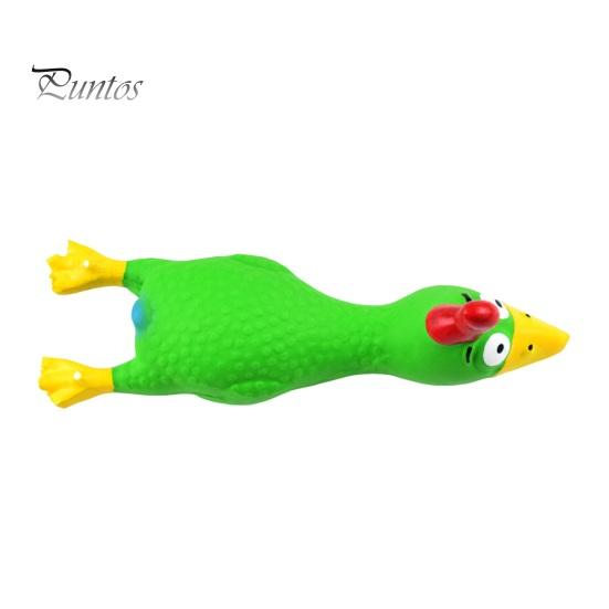 Латексная игрушка-курица для собак со звуком, избавляющая от скуки, игрушка для чистки зубов, молярная игрушка, устойчивая к укусам, забавная пищащая игрушка-курица для собак, жевательная игрушка