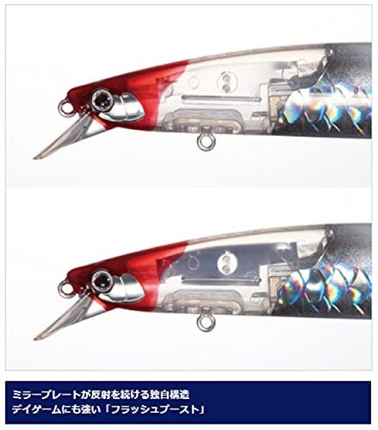 Shimano Exsence Silent Assassin 129S Flash Boost 002 Minnow with Kyorin F Bora Sea Bass Minnow Lure (Kyorin)