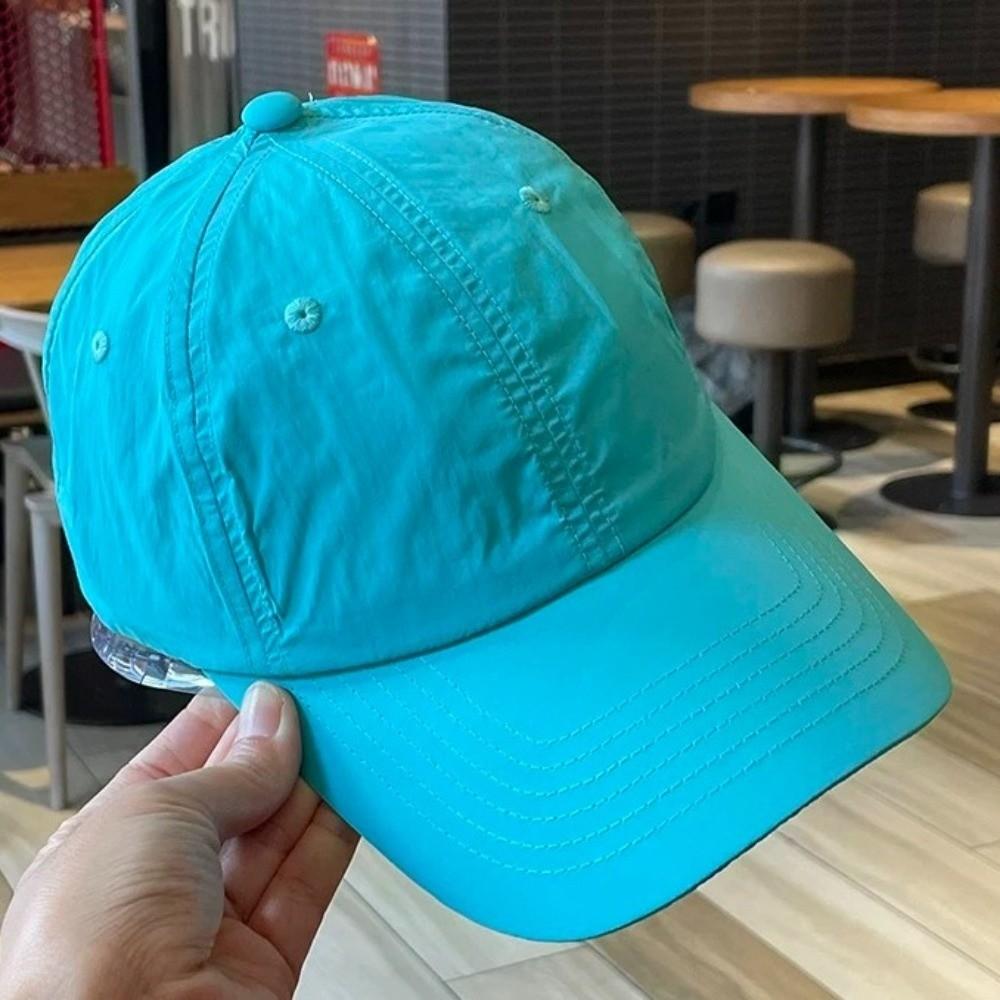Solid Color Solid Color Sun Hat Korean Style Peaked Cap Quick-Drying Baseball Cap Girl