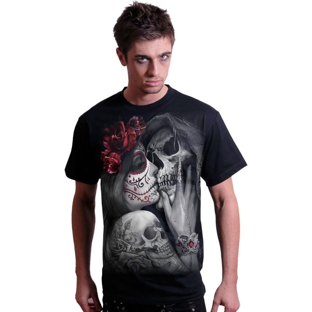 Spiral Direct Unisex Adult Dead Kiss Back Print T-Shirt