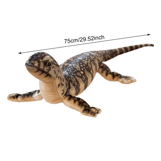 Реалистичная плюшевая игрушка ящерица 29" Мягкая игрушка ящерица имитация хамелеона плюшевый подарок для детей