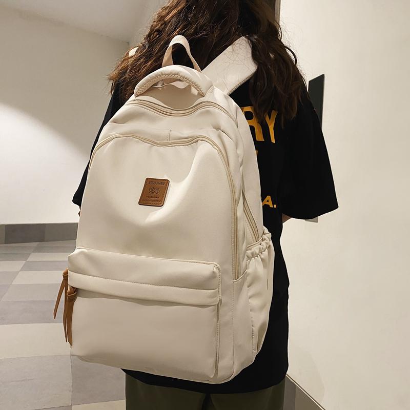 Школьный рюкзак, однотонный рюкзак для старшеклассников, студенческий кампус, рюкзак для женщин и мужчин