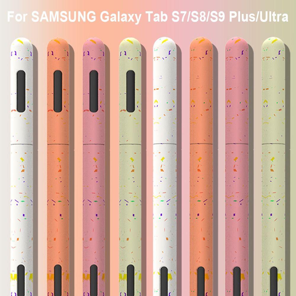 Silicone Tablet Touch Pencil Case Luminous S Pen Sleeve for Samsung Galaxy Tab S7/S8/S9 Plus Ultra