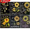 5D DIY Diamond Painting Sunflower Blackboard Cross Stitch New Arrival Diamond Embroidery Flower Handicraft Home Decor