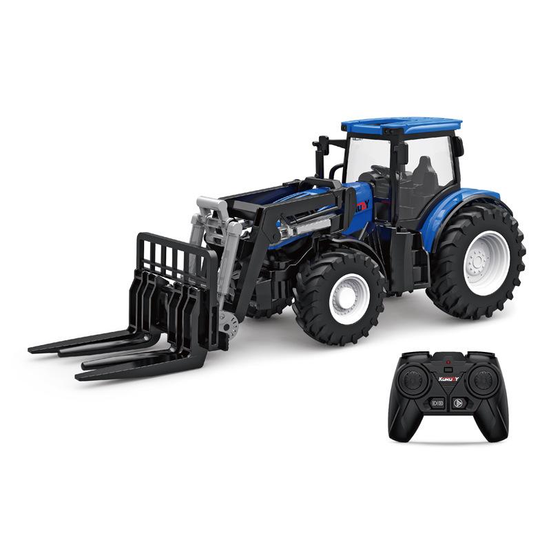 Alloy Remote Control Farmer Tractor Simulation Engineering Vehicle Electric Toy Farm Transport Vehicle 2.4G Remote Contro Vehicl