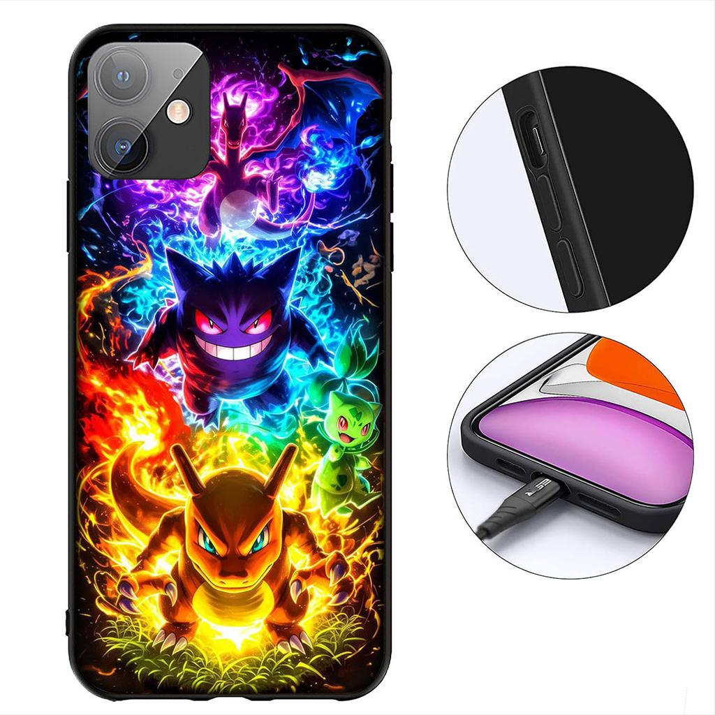 P-Pokemons GO P-Pikachus Gengar Cover for Motorola Moto Edge 70 60 Fusion NEO Pro G Stylus G56 G96 G52 G04 G05 20 Phone Case