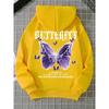 Beautiful Purple Butterfly Sweatshirt Women Fleece High Quality Hooded Simple Casual Hoodies Autumn Loose Oversized Hoodies & Sweatshirts Women’s
