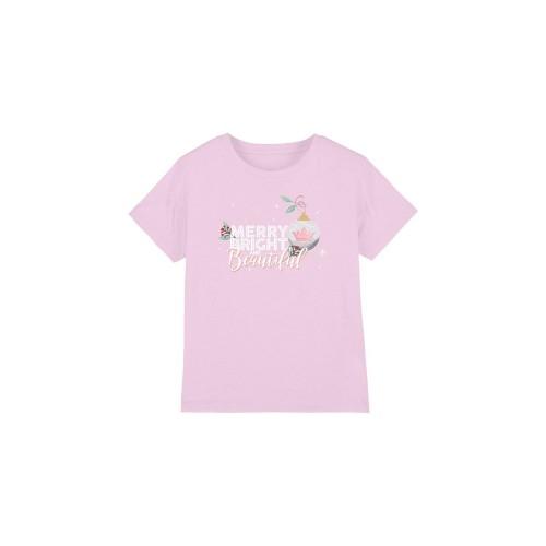 Disney Princess Childrens/Kids Merry, Bright And Beautiful Christmas T-Shirt