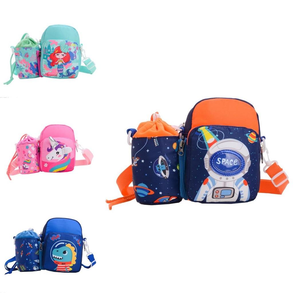 Canvas Kids Cartoon Shoulder Bag With Lightweight Design For School And Travel