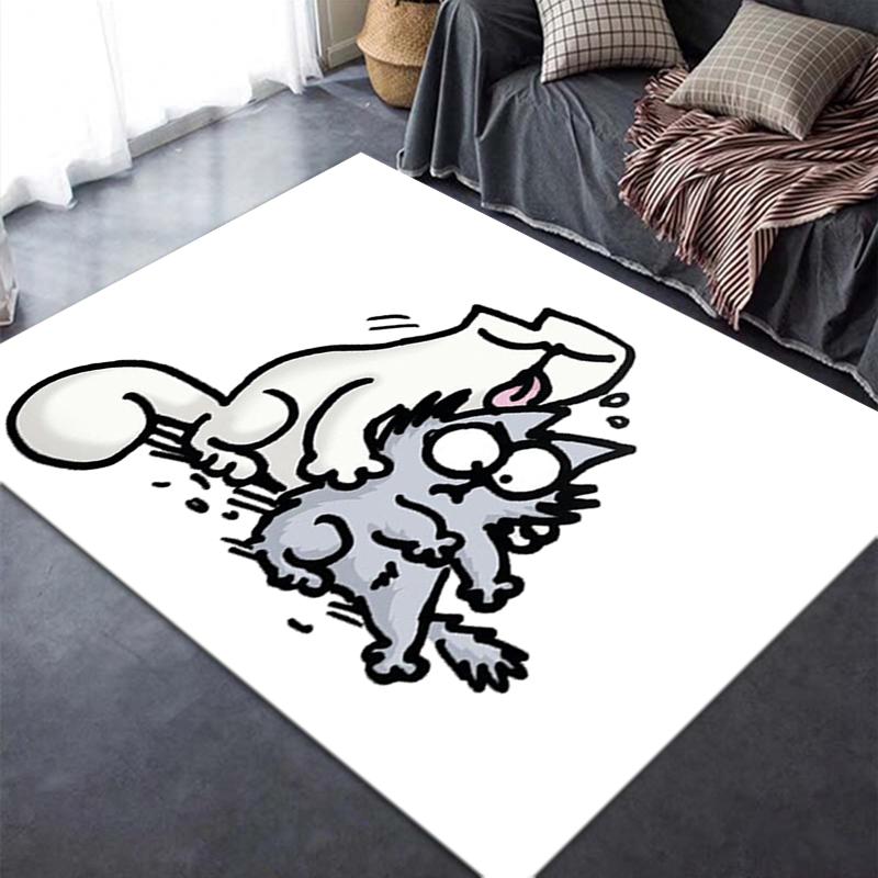 Новый ковер Simon's Cat 2025 для гостиной, спальни, дома, украшение дивана, детский игровой нескользящий коврик