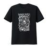 Футболка с концерта Napalm Death Дизайн Grind Scum Black Metal с элементами Carcass Cannibal Corpse винтажная Постиранная Растянутая