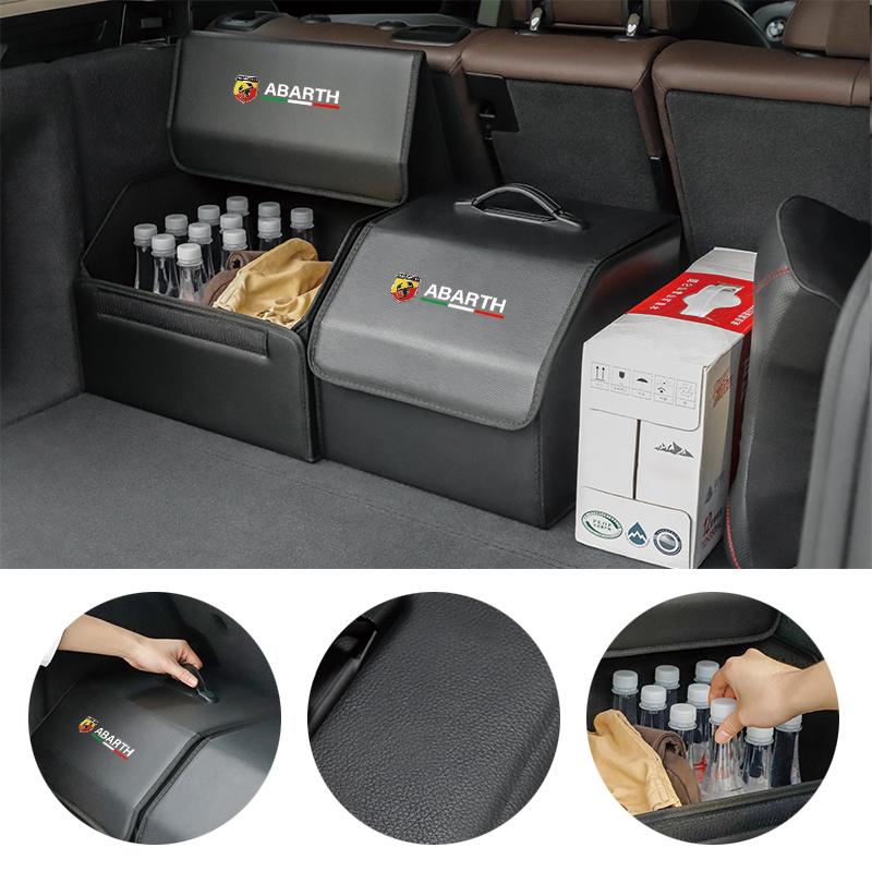 GGBFQ1 Car Trunk Storage Box Foldable Sundries Organizer Bag For Abarth Fiat 500 Tipo FR Punto Ducato Stilo Palio Bravo Pondo Viaggio