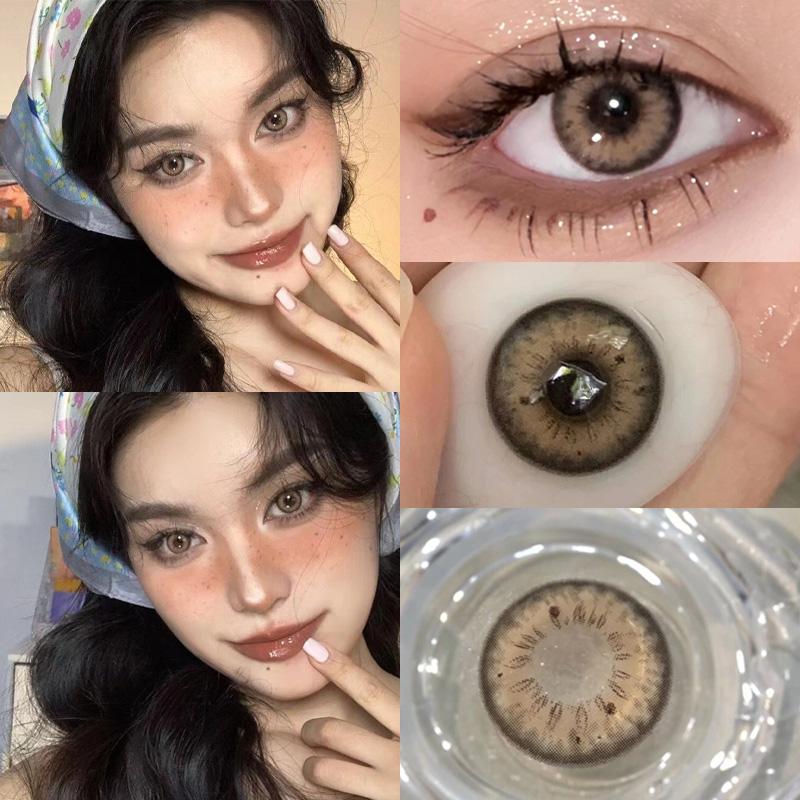 Mill Creek Iris Contact Lenses with Grade Hybrid Model 14.2mm Cool Color Contact Lenses 2 Pieces (1 Pair) 1 Year Use