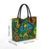  Boho Tribal Print Tote Bag Casual Large Capacity Shoulder Handbag for Daily Use