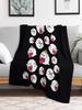 King Boo Swarm Throw Blanket  Soft Cute and Cozy for Moving Sleeping or Lounging