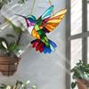 Красочные подвески в виде колибри, акриловые оконные подвески, колокольчики для птиц, садовые ловцы солнца, поделки, отпугивающие птиц, украшения