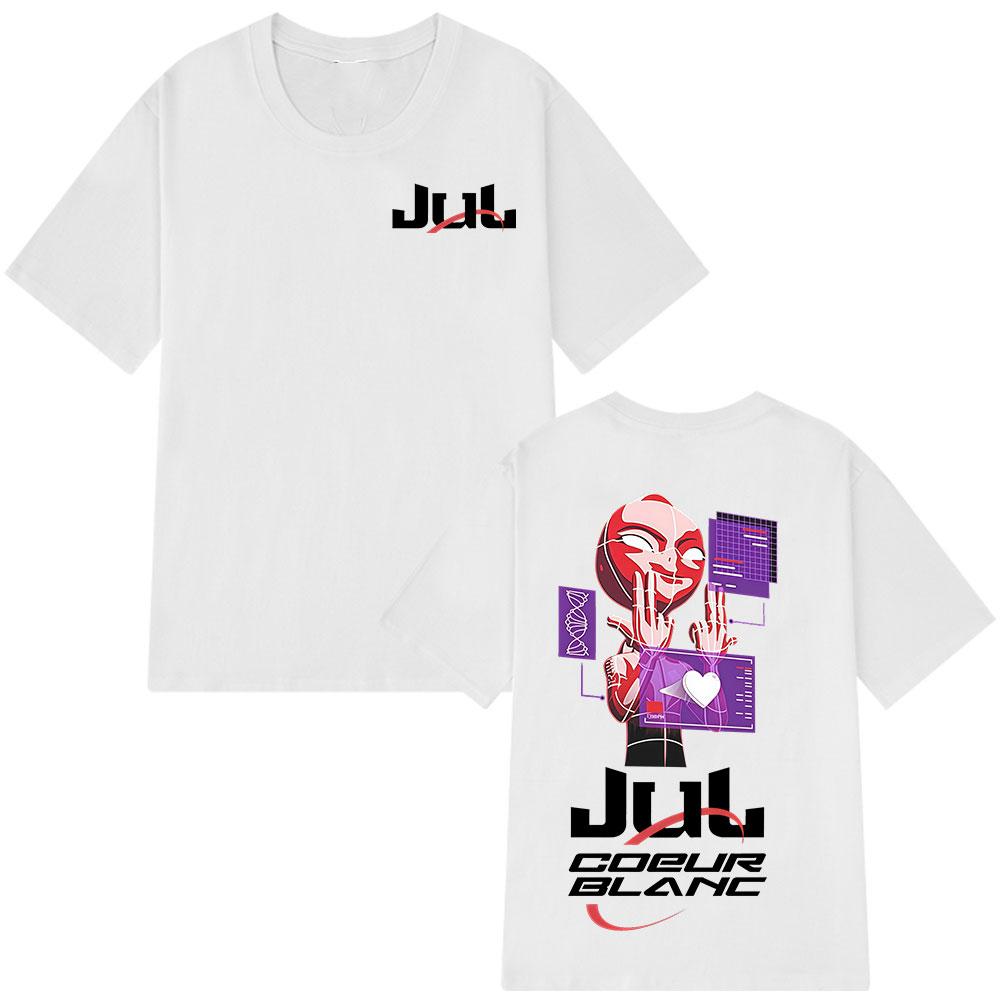 Rapper Jul Merch T Shirt Unisex Women Clothing Fashion Hip Hop T-shirt Summer Casual Cotton Short Sleeve Oversized O-Neck T-shirts