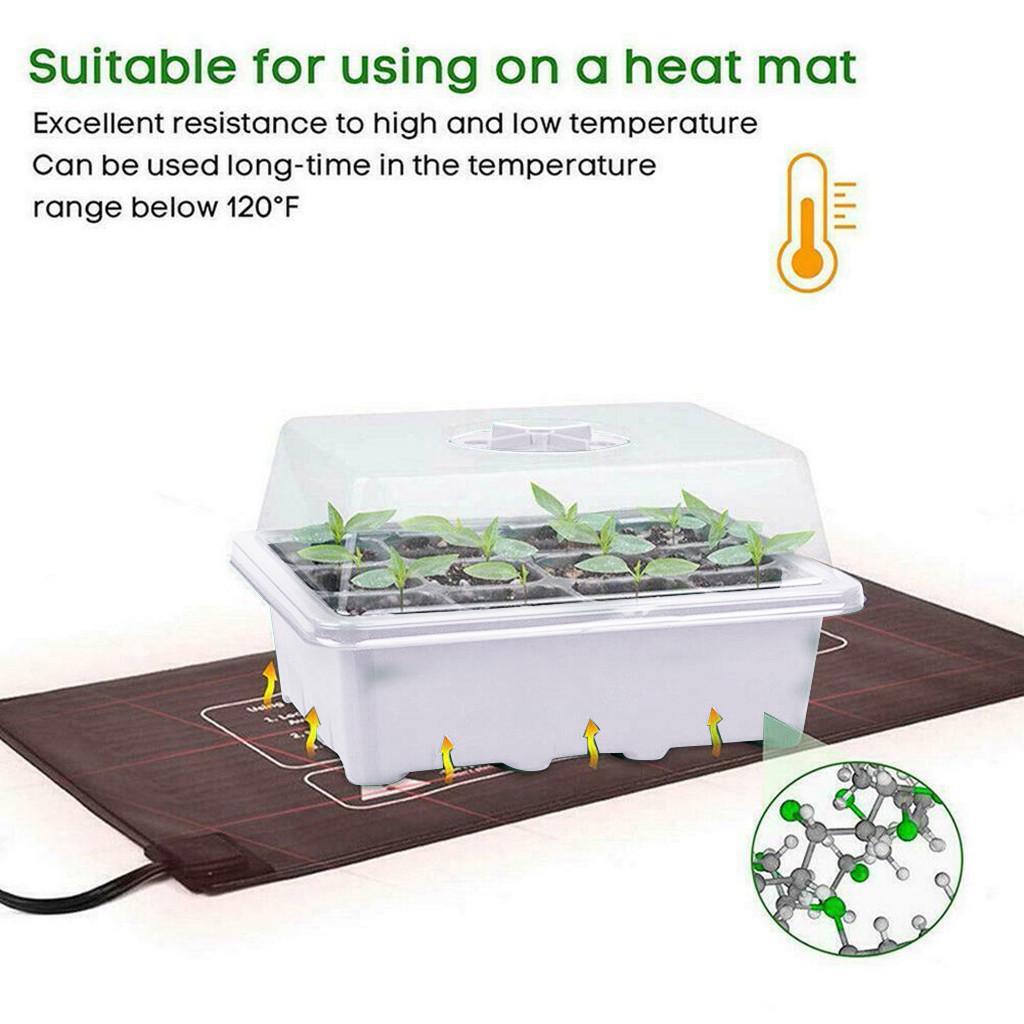 12-луночная коробка для семян растений, питомник, поднос для рассады, сада, двора, горячий