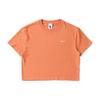 Nrg Embroidered Cotton Solid Color Short Sleeve T-Shirt Women Tops Orange DA0324-863