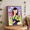 Disney Мулан Мушу DIY Масляная живопись Арт Набор для рисования Домашний Настенный Декор Ручная работа Подарок Красивая Аниме Фигурка Настенное Искусство Картина на Холсте