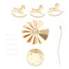 Good-2PCS Gold Metal Candle Holders Room Decoration Rotating Candle Holders Gold Hot Rotating Candle Holders Ornaments