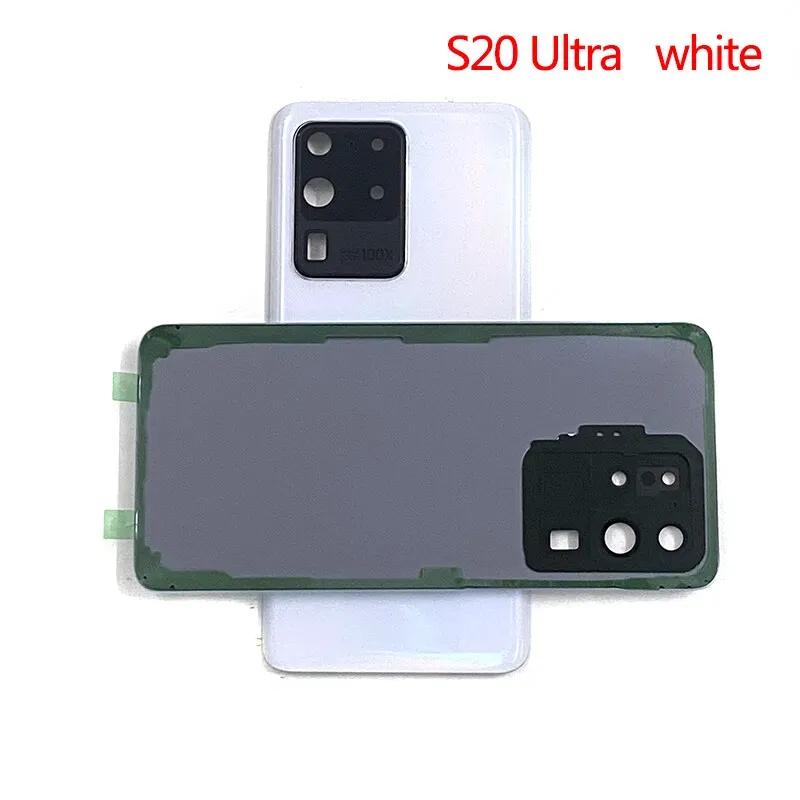 Back Cover For Samsung Galaxy S20 Ultra S20U G988 Battery Cover Housing Glass Cover Back Rear Case