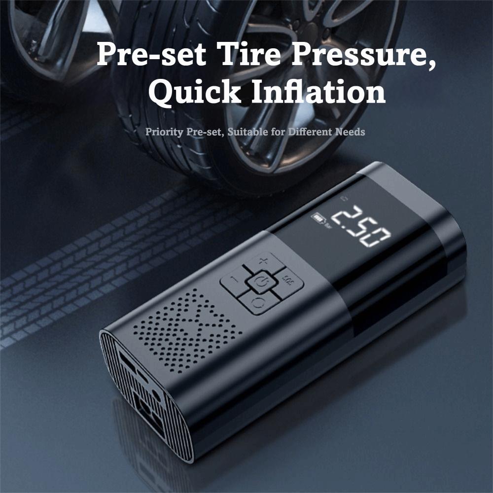 Pressure Gauge Car Air Pump Digital Display Portable Air Compressor  Balls Inflation