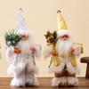 Рождественское festive украшение Санта 11 дюймов Тканевая фигурка Праздничное украшение Для фотосъемки в помещении и тематических вечеринок