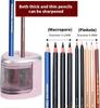 New Two-hole Electric Automatic Pencil Sharpener Switch Pencil Sharpener Home Office School Supplies Stationery Art