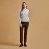 Lambda Women Golf Longline Slit Pants Cinnamon Brown 62611