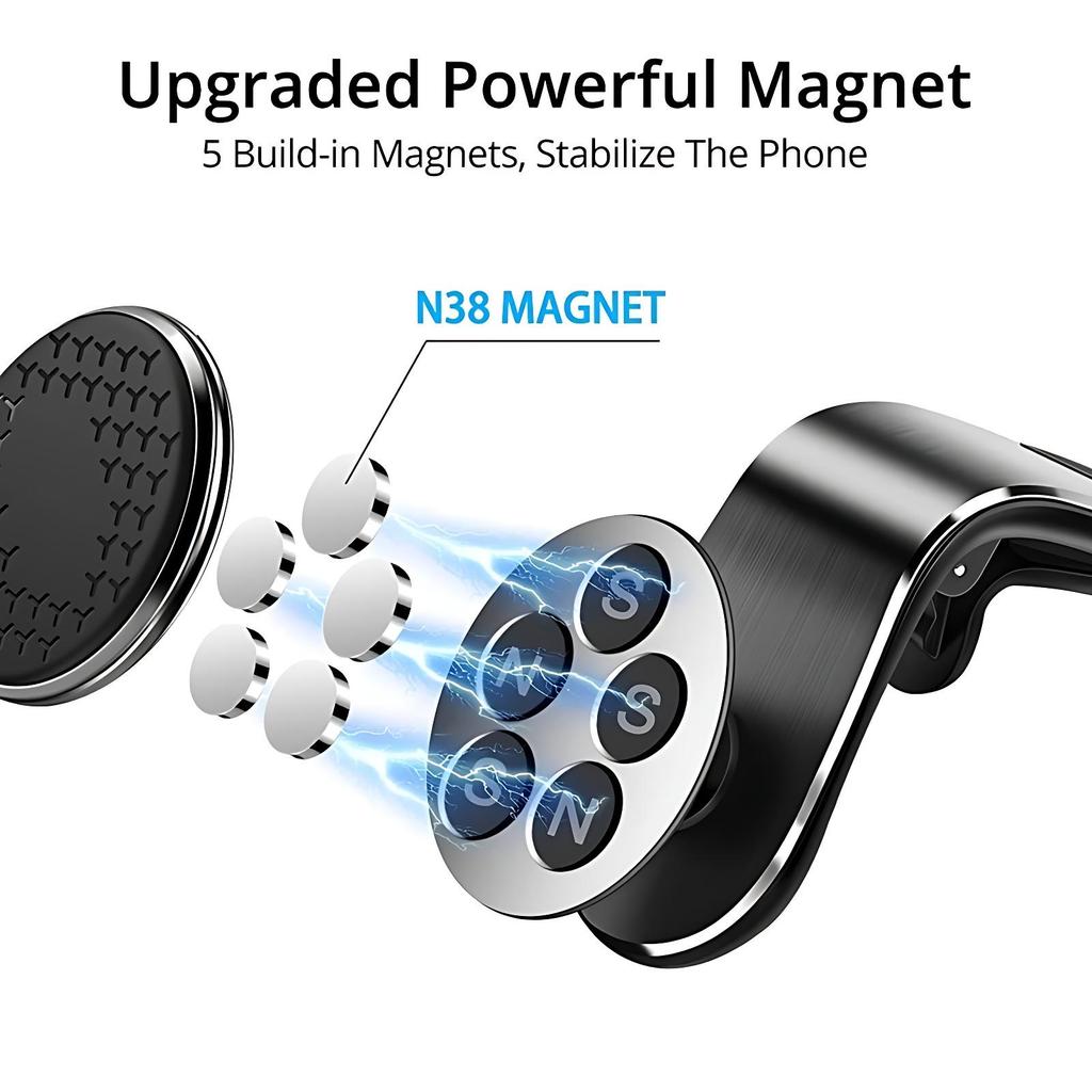 VAORLO 360° Rotation Car Phone Holder Magneitc Car Kit Phone Stand For Iphone Xiaomi Huawei Cellphone Strong Magnet