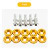 10/20pcs M6 Bolt Set Car Modification Gasket Screw Fenders Bumper Engine Aluminum Concave Screws Hex Fastener