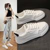 Маленькие белые туфли женские модели весна и осень сотня с мягкой подошвой удобные туфли для сноуборда студенческие спортивные повседневные туфли