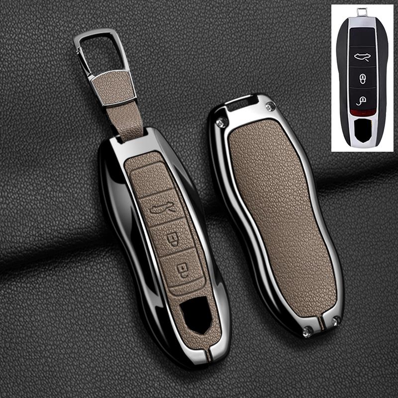 AABKR1 Car Key Case Cover For Porsche Cayenne 958 911 Lepin 996 Macan Boxster Panamera 997 944 924 Panamera 718 971 9YA Protect Keychai
