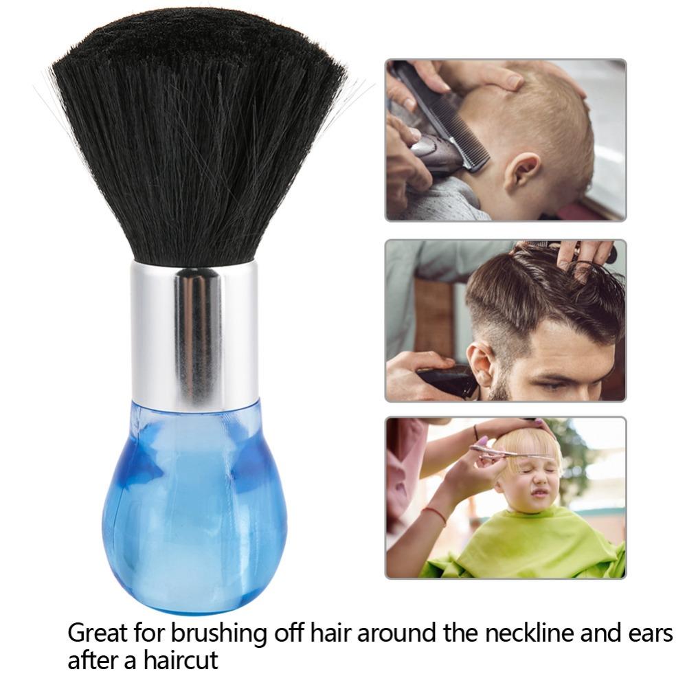 Comfortable Handle Hair Clean Hairbrush Soft Neck Face Duster Brush Barber Salon