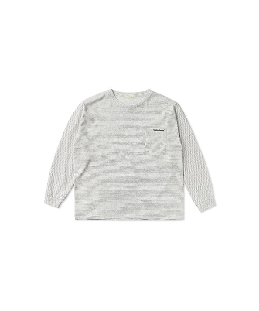 WITHOUT SUMMER Heize Striped T-Shirt_Ivory