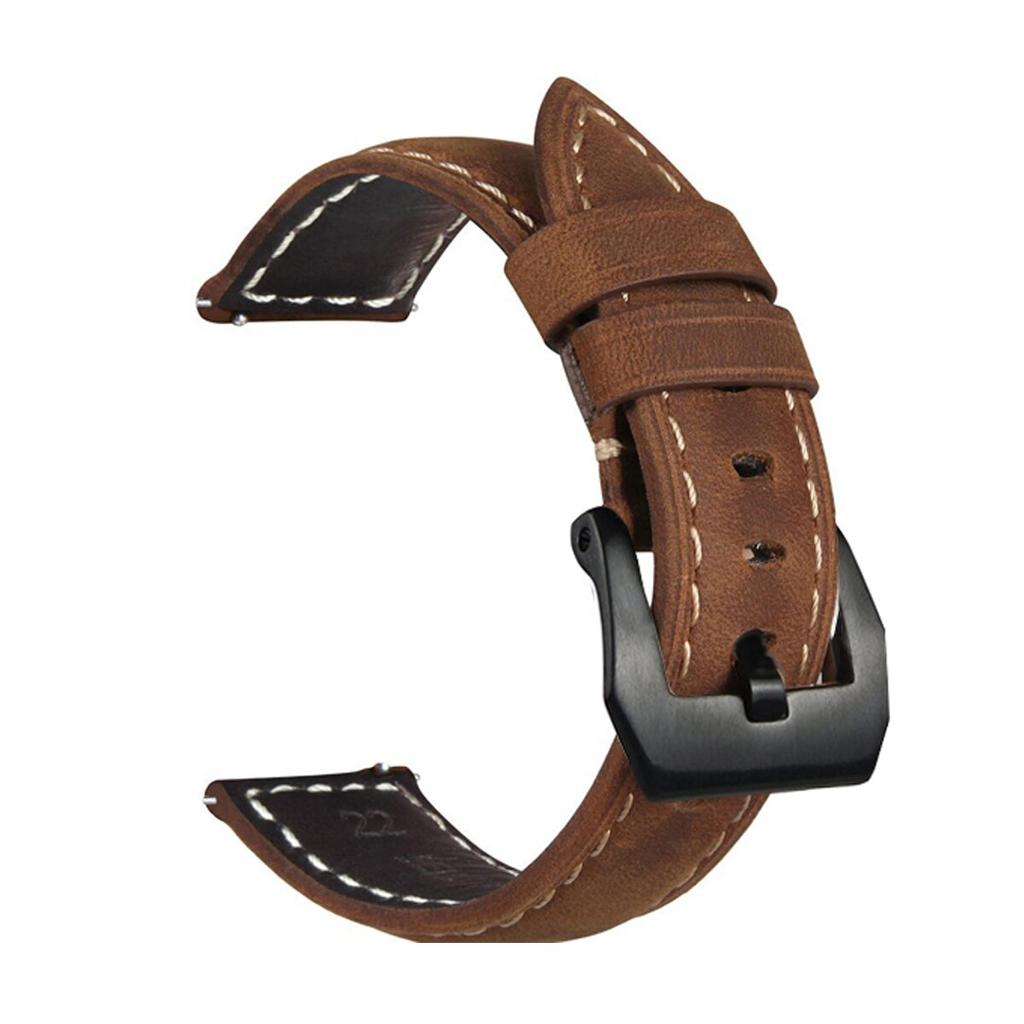 Ремешок из натуральной кожи Crazy Horse для Garmin Forerunner 245 645 158 Venu SQ 2 Plus Vivomove HR Style Luxe Vivoactive 3T 3 Музыкальный браслет-браслет