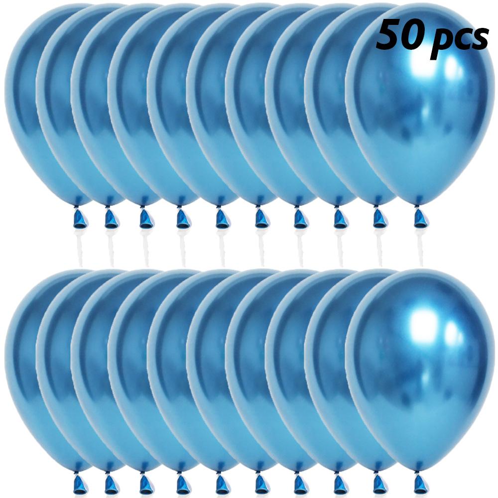 50 шт. 12'' высококачественных металлических латексных шаров из толстого хромированного сплава для взрослых, свадеб, дней рождения, вечеринок, украшений