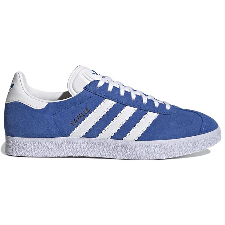 adidas Кроссовки унисекс Gazelle сине-белые облачно-белые золотисто-металлические GX2207