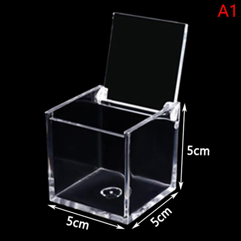 Clear Acryl Cube Favor Box Of Plexi Acrylic Glass Plastic Storage Wedding Gift