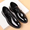 Fashion New High Quality Men's Leather Shoes with Bright Surface Formal and Business Casual Shoes Youth Versatile Fashion Men's Shoes