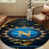 Napoli Football Club Emblem Round mat, Anti-slip Circle Carpet Chair rug For livingroom,Bedroom, doormat home decor Gift Christmas Gifts