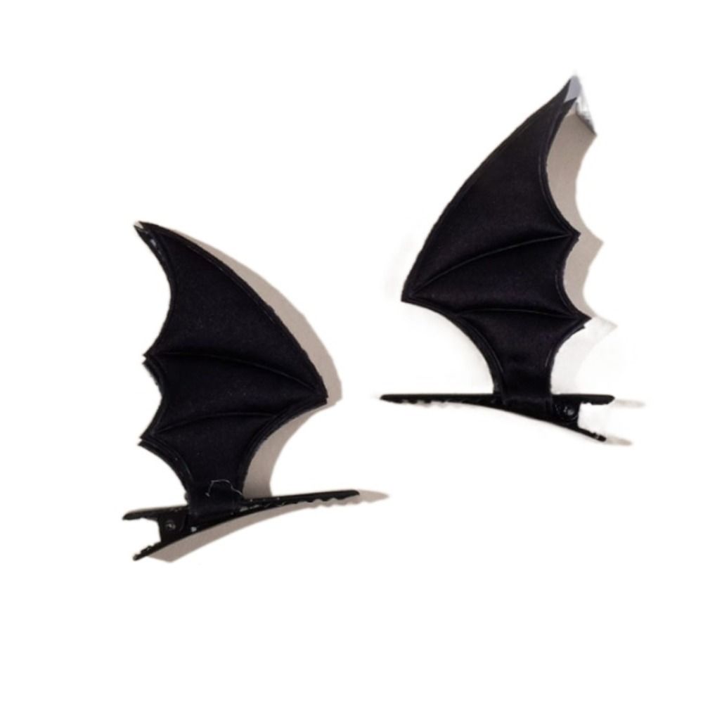 Halloween Party Wear Bat Wing Barrette Cosplay Props Head Decor Theme Devil Hair Clip  Female