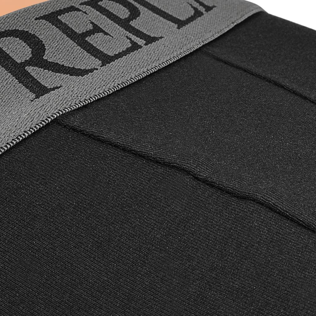 Replay Мужские боксеры Темно-синий Серый N139 Хлопок Логотип 2 шт.