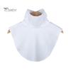 Женский фальшивый воротник, эластичный, однотонный, высокий воротник, осень-зима, универсальный, повседневный стиль, нижний фальшивый воротник