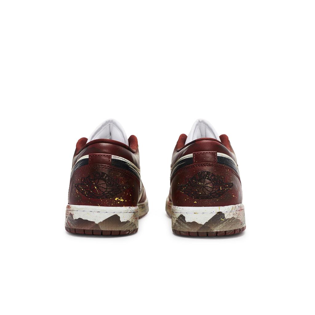 Jordan Кроссовки Air Jordan 1 Vintage Баскетбольные Унисекс Низкие Бежевый/Красный/Коричневый HF3148-102(Team80-S-BOX)