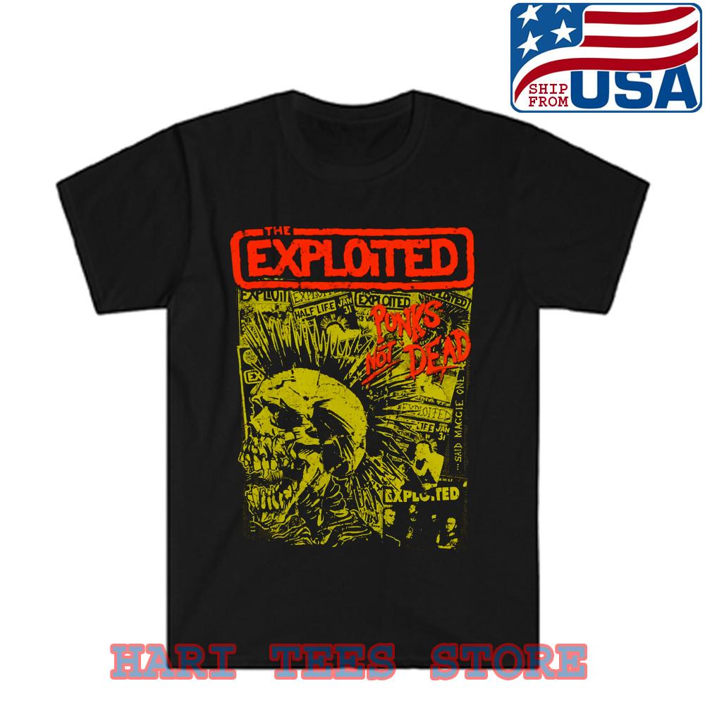 The Exploited Punks Not Dead Черная футболка Размер от S до 5XL Унисекс футболка