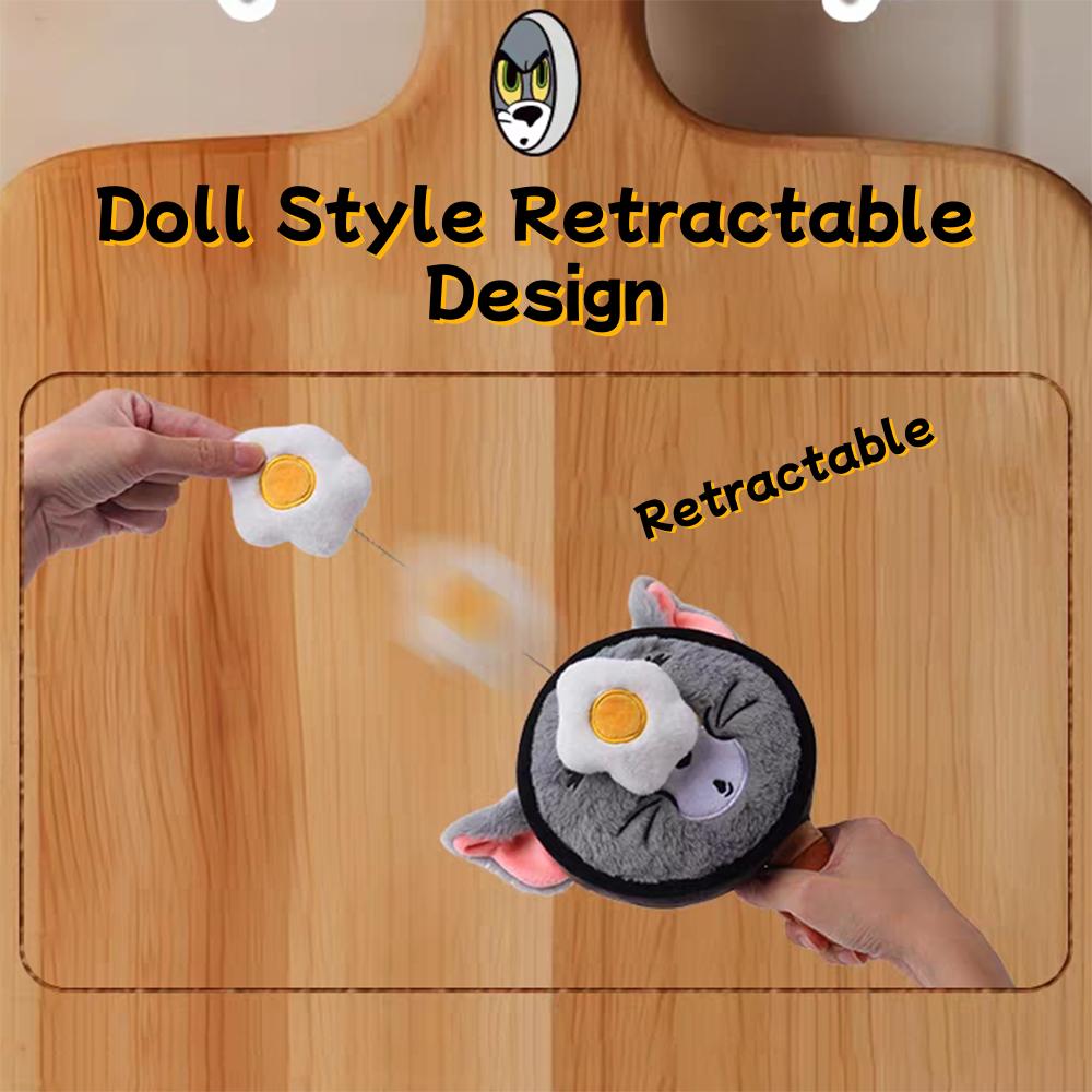 Genuine Tom And Jerry Plush Toy Kawaii Cartoon Creative Frying Pan Serie Coin Purse Backpack Decoration Doll Girl Christmas Gift